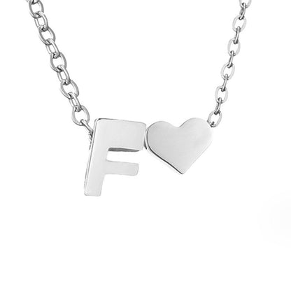 Voor altijd Liefde & Brief Zilveren Ketting