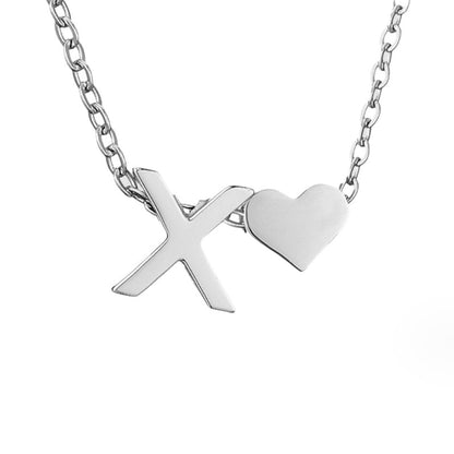 Voor altijd Liefde & Brief Zilveren Ketting