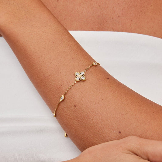 Vierbladige Klaver Kristallen Armband