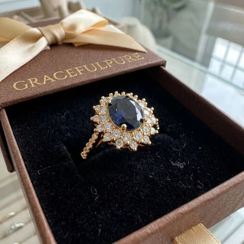 Vionne Saphirae Ring | Goud