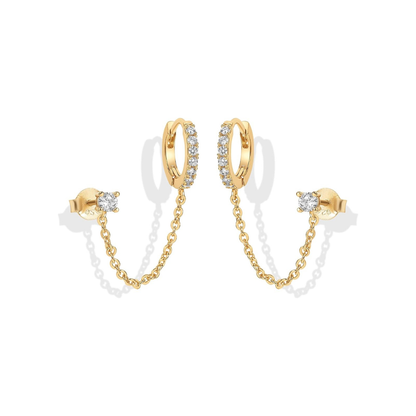 Adella Ketting Oorbellen | Goud