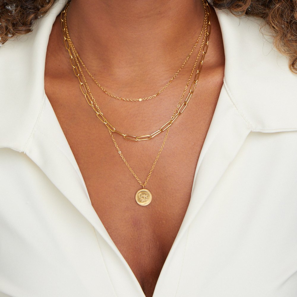 Geya Coin Laag Necklace