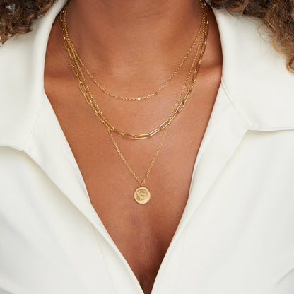 Geya Coin Laag Necklace