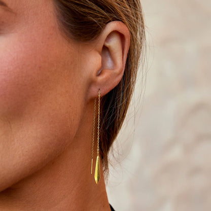 Gouden Dakota Tassel Oorbellen