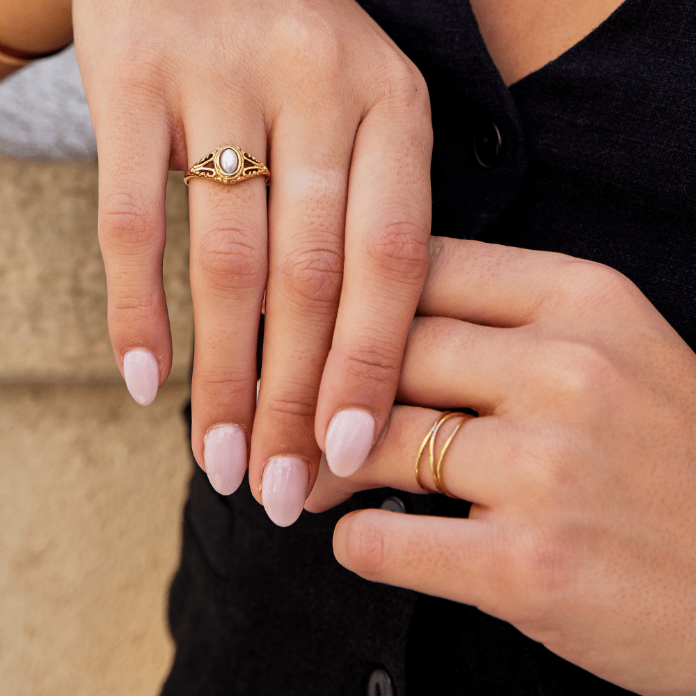 Gouden Infinity Loop Ring
