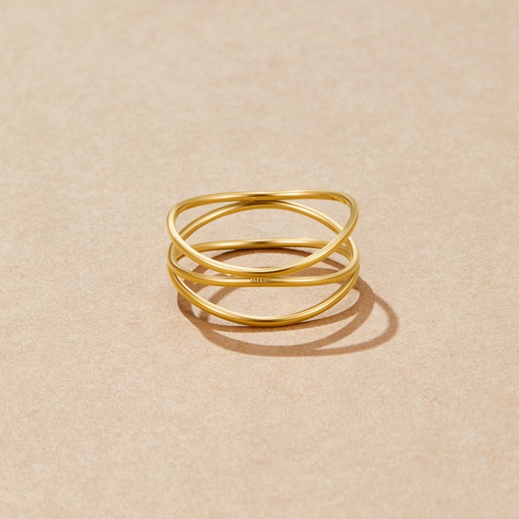 Gouden Infinity Loop Ring