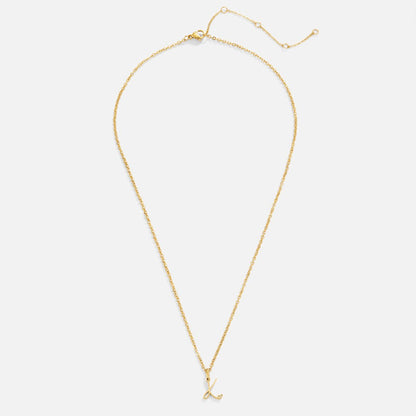 Gouden Letter Hart Ketting