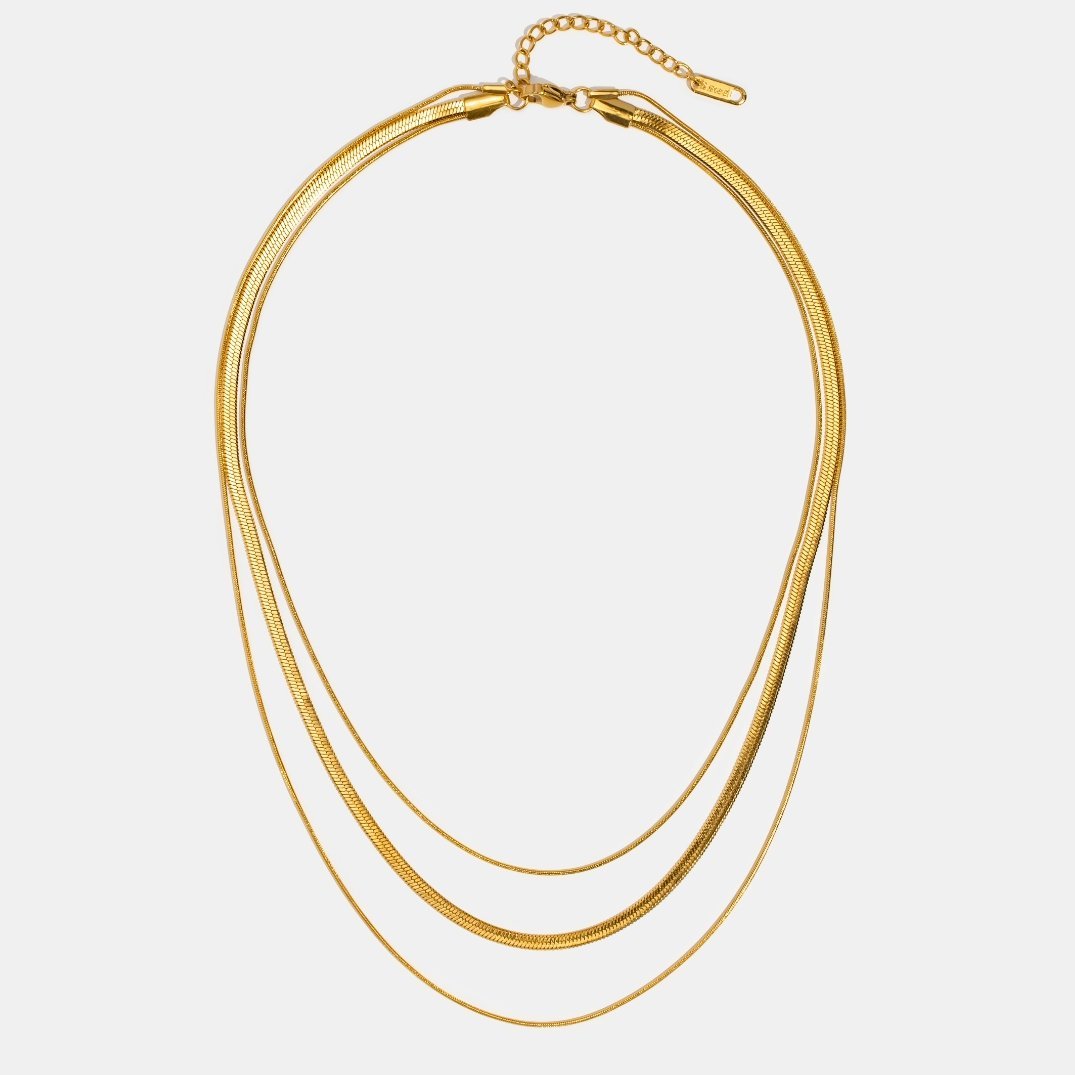 Gouden Meerlagige Ketting Halsketting