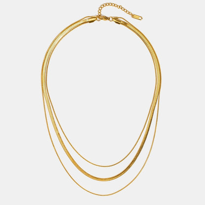 Gouden Meerlagige Ketting Halsketting
