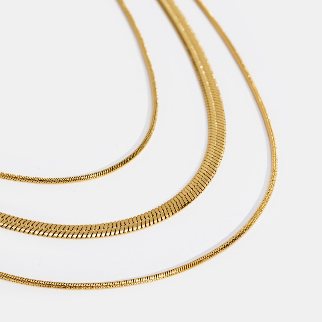 Gouden Meerlagige Ketting Halsketting