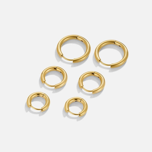 Gouden Trio Mini Hoepel Set