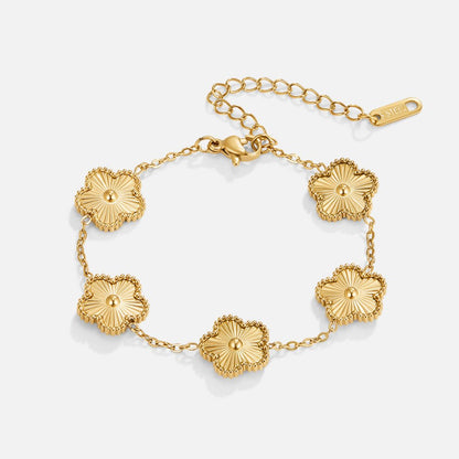 Gouden Klaverarmband