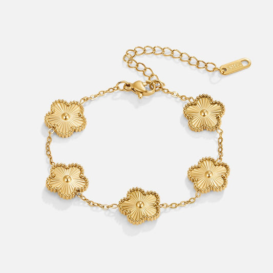 Gouden Klaverarmband