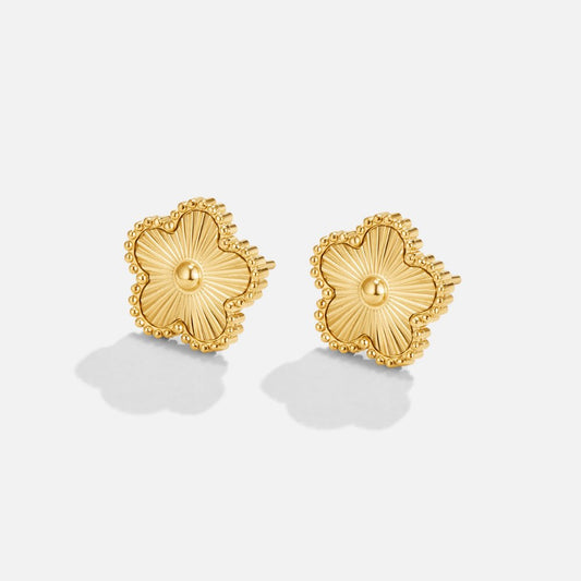 Gouden Klavertjes Oorbellen