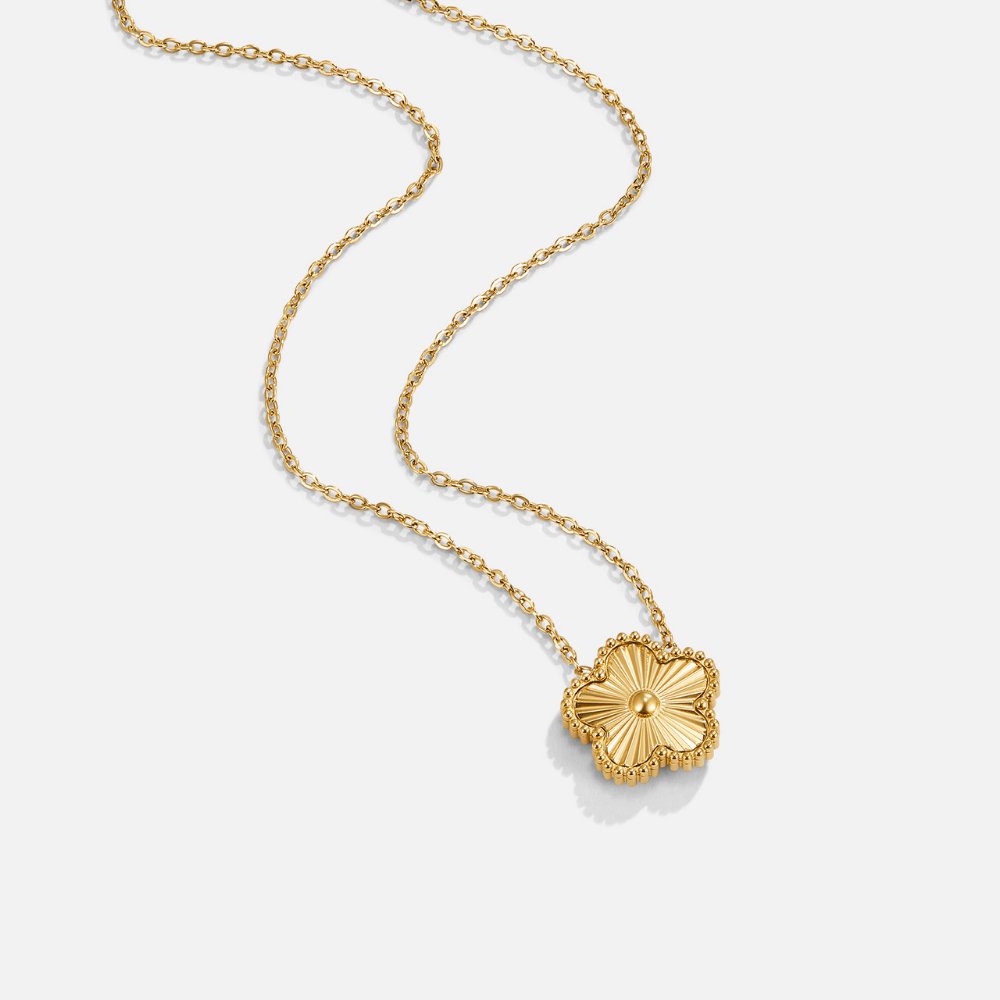 Gouden Klavertje Vier Ketting