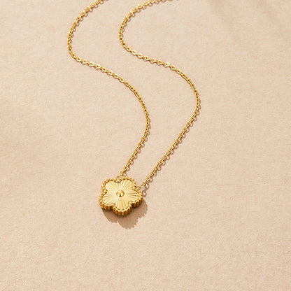 Gouden Klavertje Vier Ketting