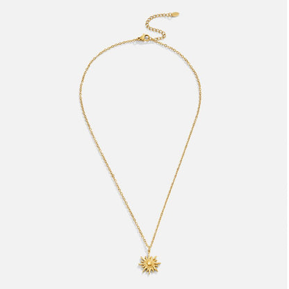 Gouden Zonneburst Ketting
