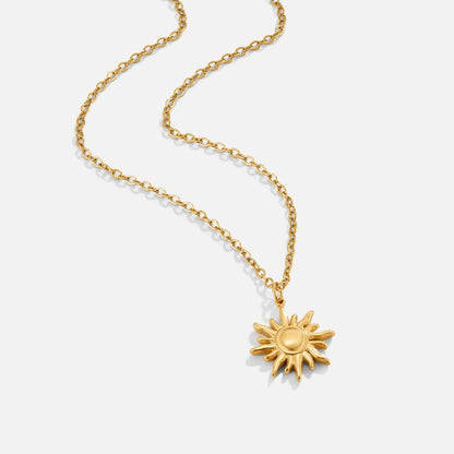 Gouden Zonneburst Ketting