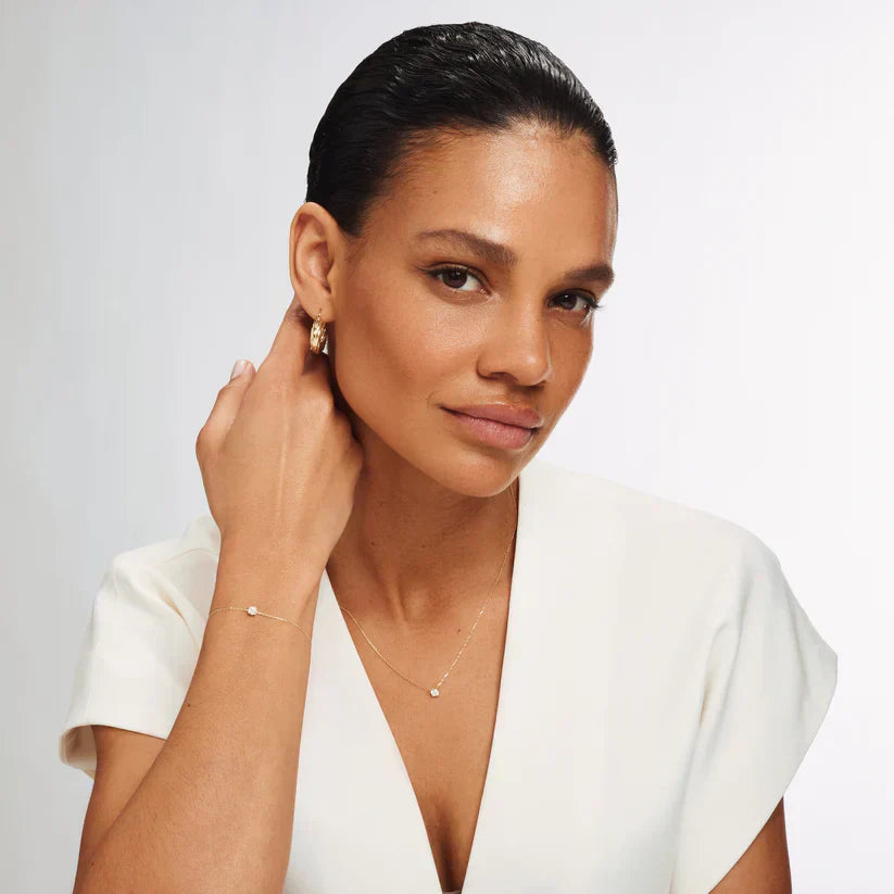 Cléa Moissanite Steen Armband | Goud