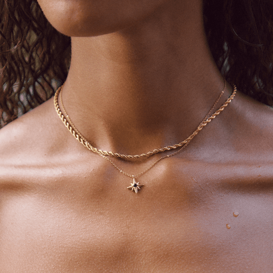 Gidsster Smaragd Kristallen Ketting