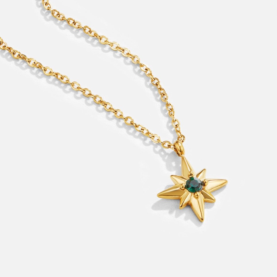 Gidsster Smaragd Kristallen Ketting