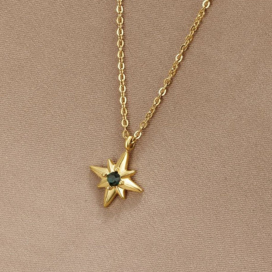 Gidsster Smaragd Kristallen Ketting