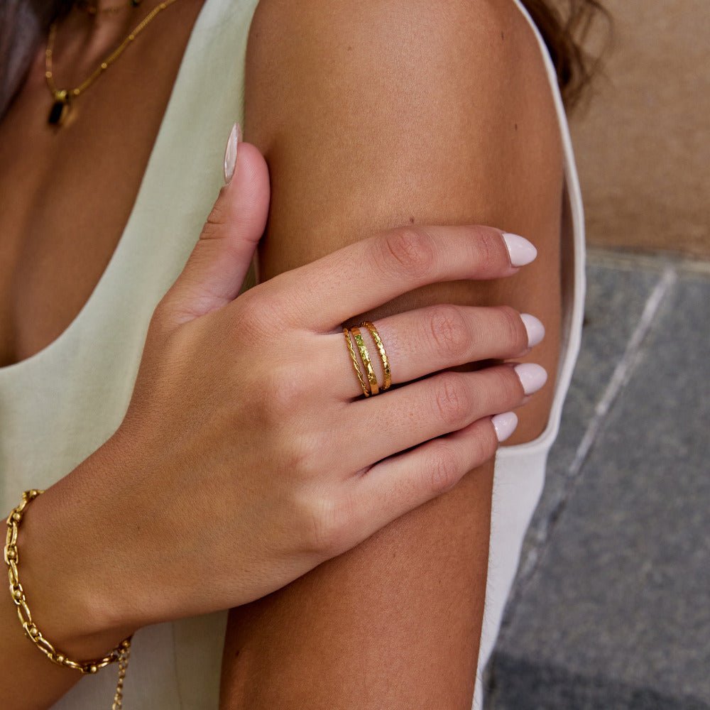 Hella Gouden Gelaagde Ring
