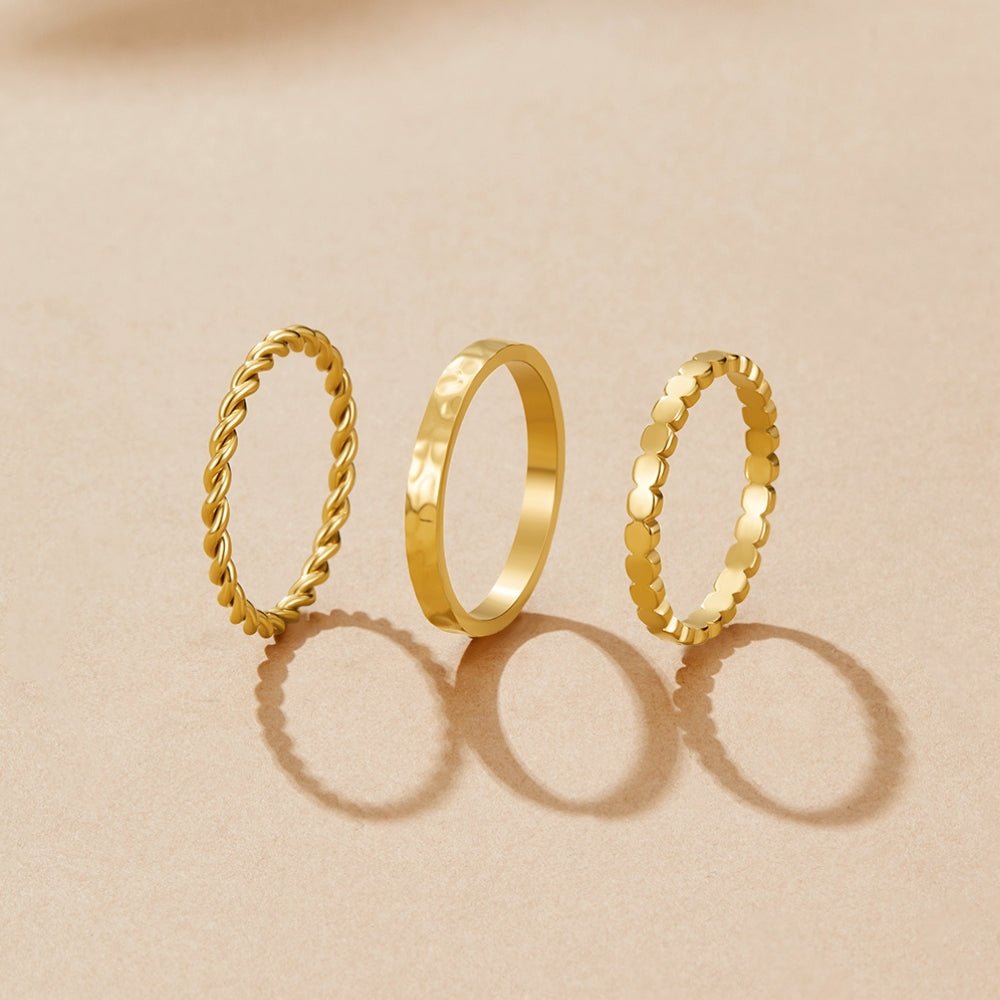 Hella Gouden Gelaagde Ring