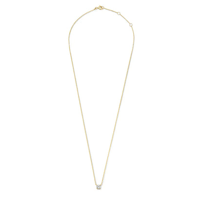 Cléa Moissanite Steen Ketting | Goud