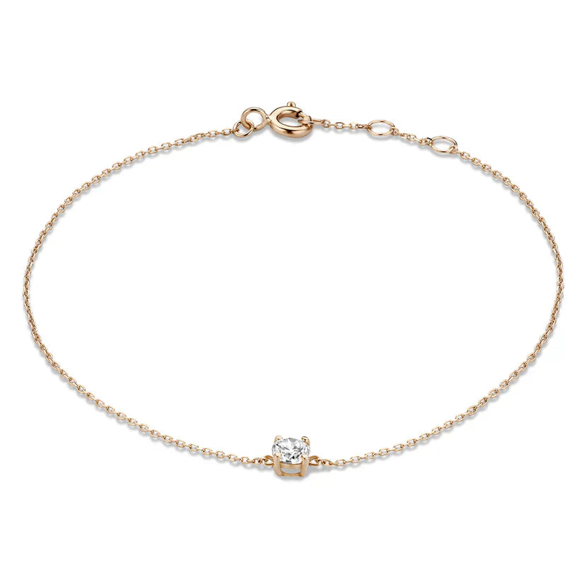 Cléa Moissanite Steen Armband | Goud