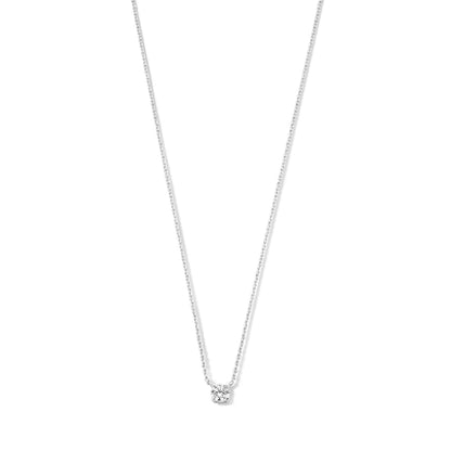 Cléa Moissanite Steen Ketting | Goud