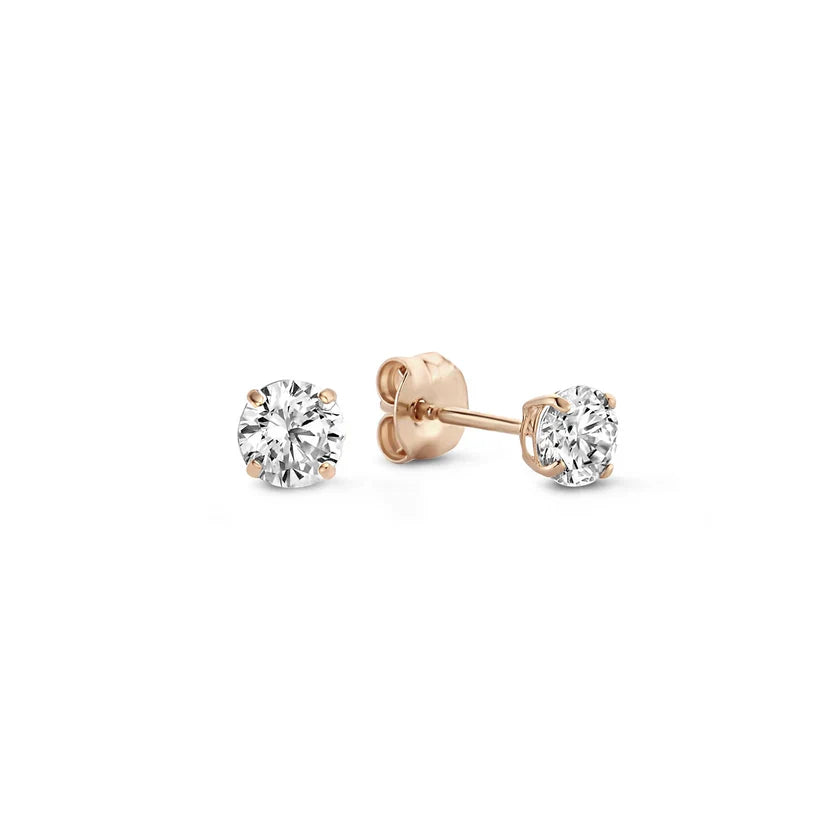 Larmes de Lune Steen Stud Oorbellen | Goud