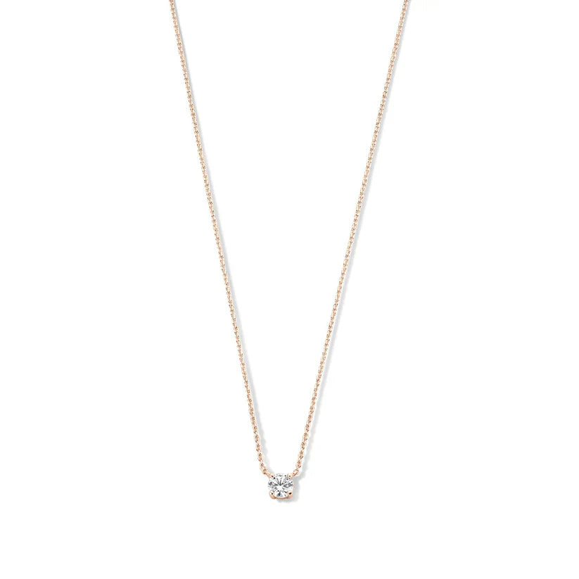 Cléa Moissanite Steen Ketting | Goud