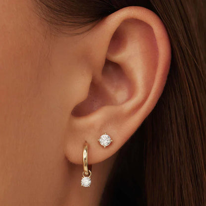 Larmes de Lune Steen Oorbellen Set | Goud