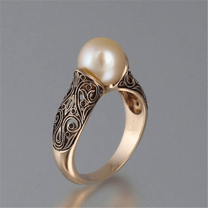 Gouden Filigraan Parel Ring