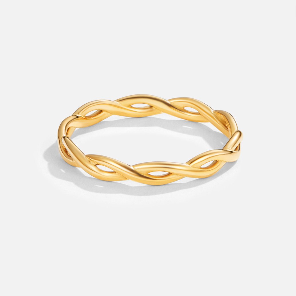 Infinity 18K Gouden Twist Ring