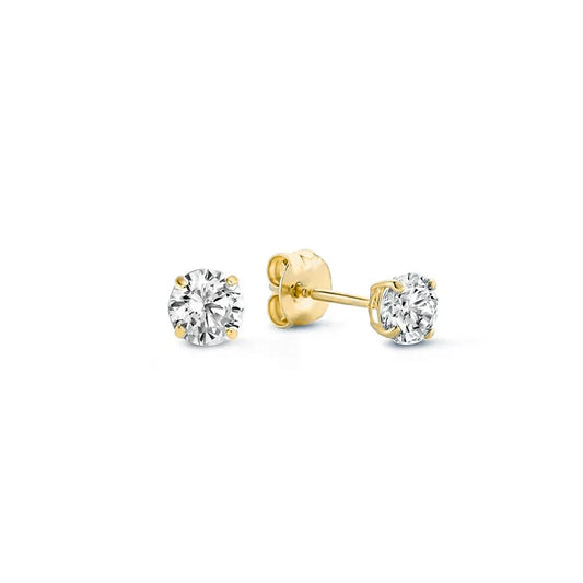 Larmes de Lune Steen Stud Oorbellen | Goud