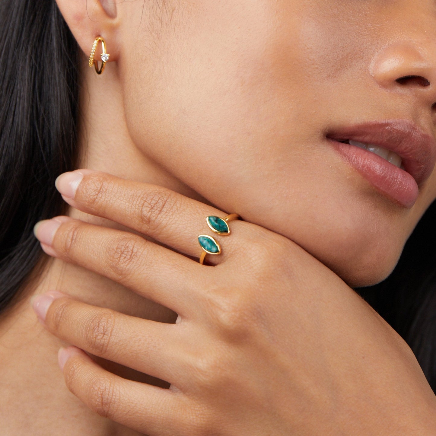 Jade Groene Wikkelring