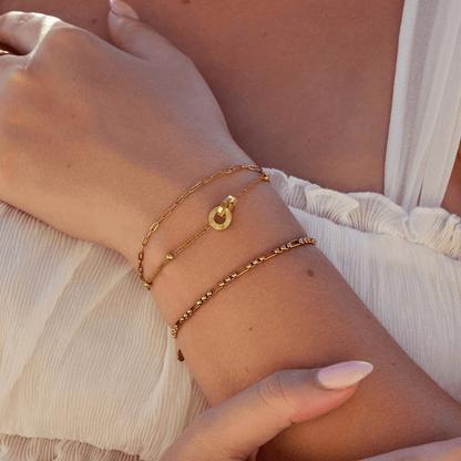 Gelaagde Eeuwige Loop Armband