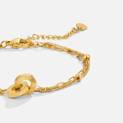 Gelaagde Eeuwige Loop Armband
