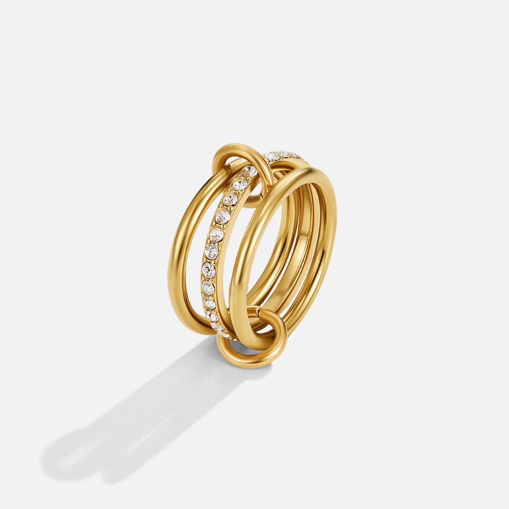 Gelaagde Kaili Gouden Ring