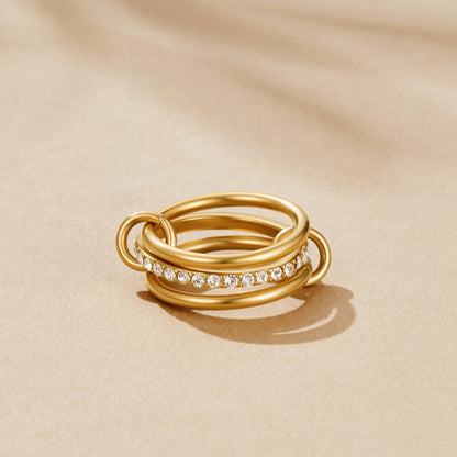 Gelaagde Kaili Gouden Ring