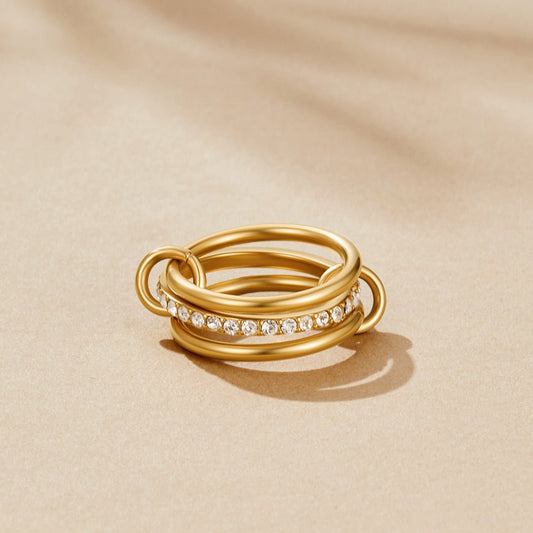 Gelaagde Kaili Gouden Ring