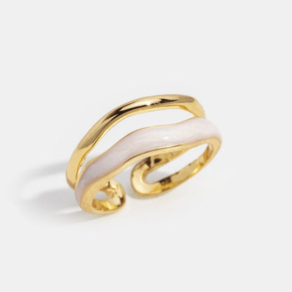 Gelaagde Sahara Gouden Ring