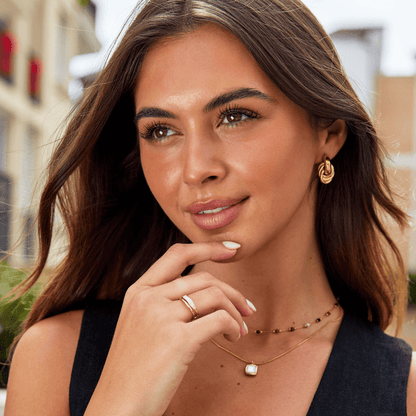 Gelaagde Sahara Gouden Ring