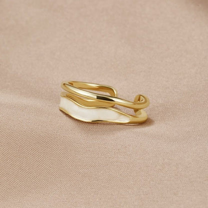 Gelaagde Sahara Gouden Ring