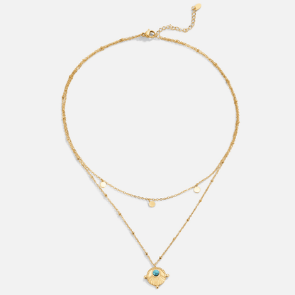 Gelaagde Turquoise Hanger