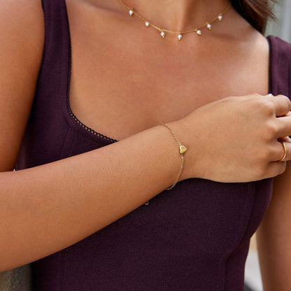 Hartvormige Letterarmband