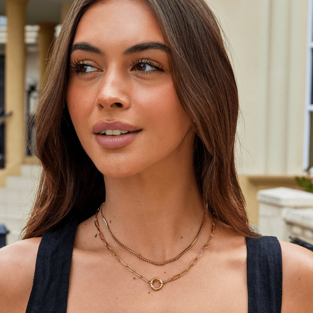 Cordelia Gouden Kristallen Ketting