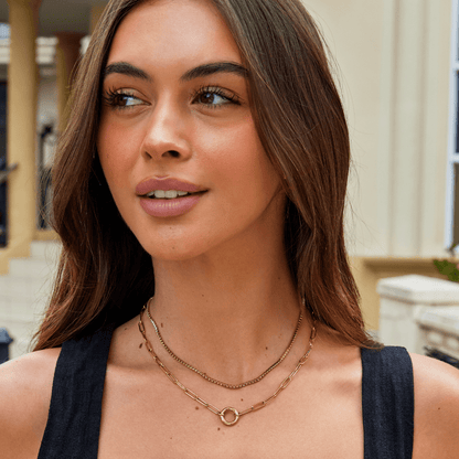Cordelia Gouden Kristallen Ketting